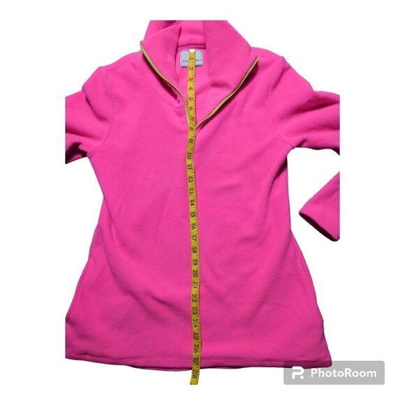 Dudley Stephen’s TERRY FLEECE Cobble Hill Turtleneck in Neon Pink Size Small S - Picture 4 of 10